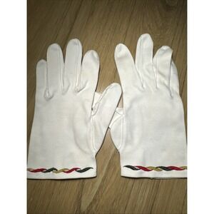 Vintage Wear Right 100% Cotton Women's Gloves  Ivory SZ 6.5 West Germany